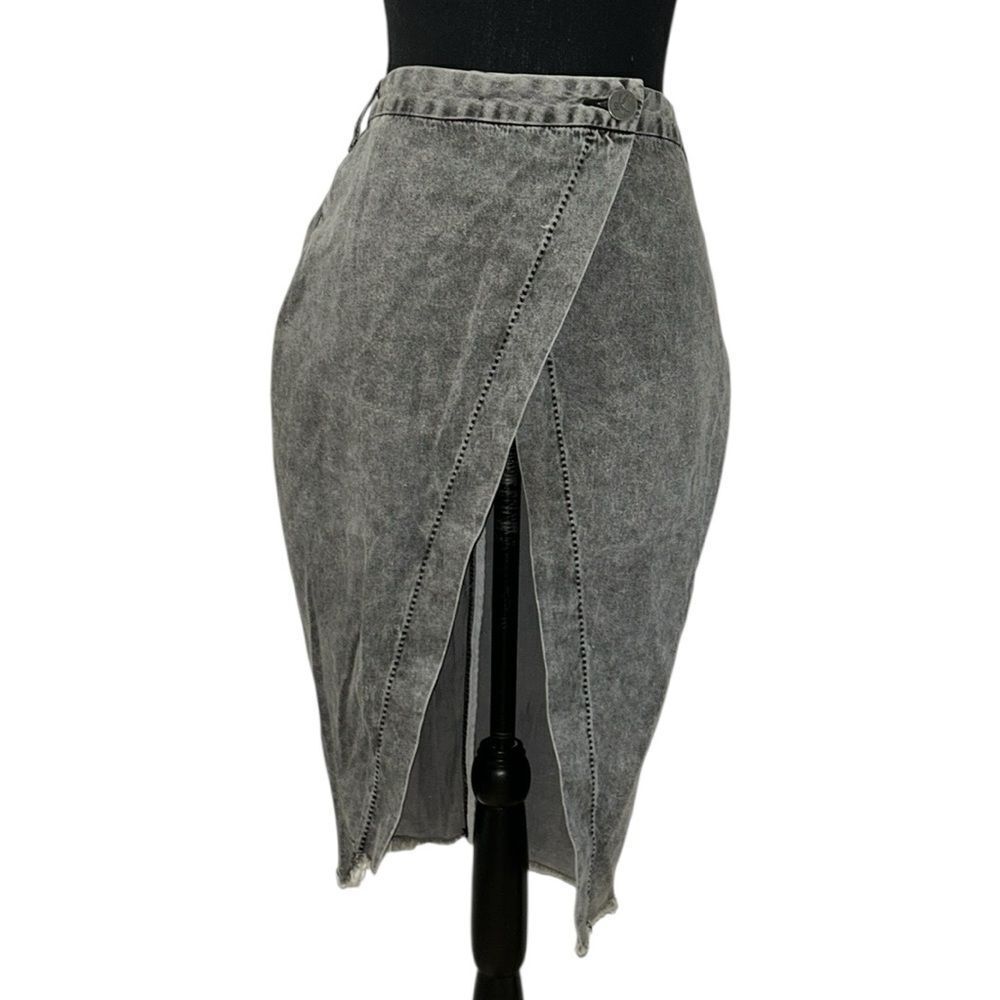 Revolve One Teaspoon Gray Wrap Skirt(Size Small)